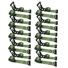 10 Pk 2 X 12 Heavy Duty E Track Ratchet Strap For Enclosed Trailers Van Truck