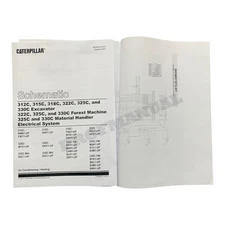 Caterpillar 325C 330C Handler Electric Air Conditioning Schematic Service Manual