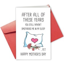 Funny Mother'S Day Card for Wife, Humorous Mother'S Day Card from Husband, Rude