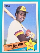 1985 Topps    AS, LL #717 Tony Gwynn San Diego Padres Baseball Card Y5