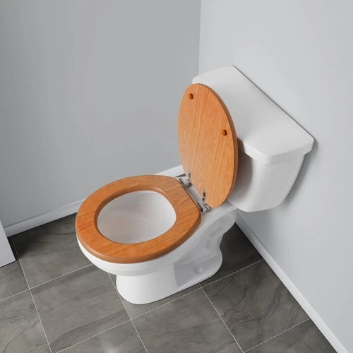 Jones Stephens C3B2R118CH DECORATIVE WOOD TOILET SEAT I - Dark Brown Oak - Picture 3 of 6