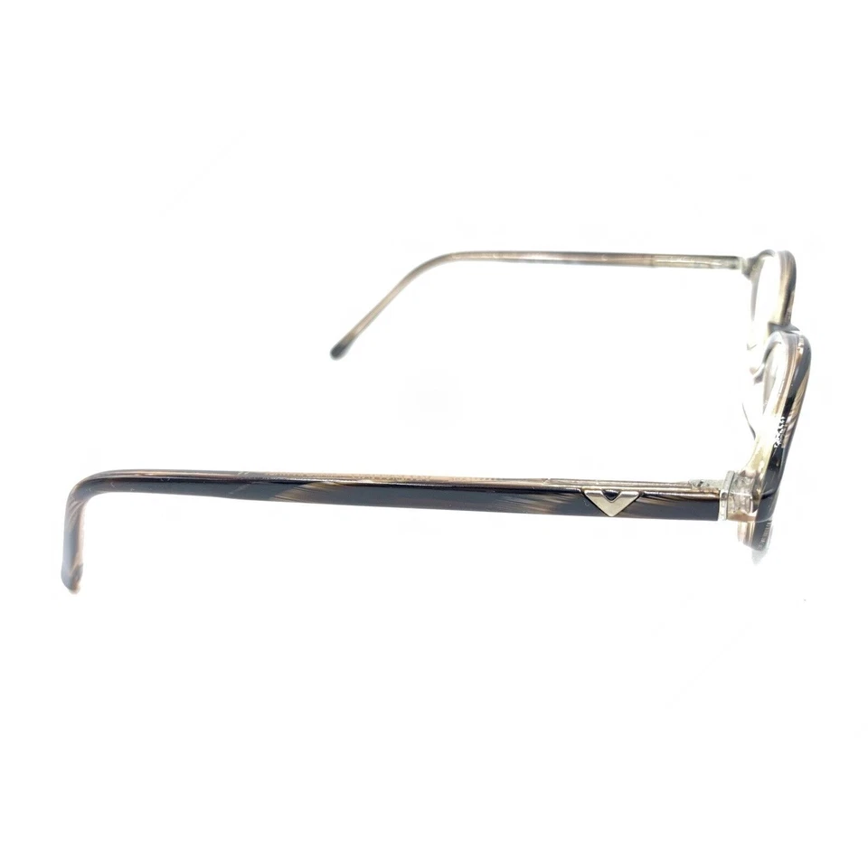 Valentino 5216 685 Striped Brown Oval Eyeglasses Frames 48-16 135 Italy Designer - Image 4 of 4