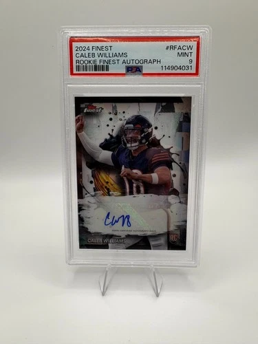 2024 Topps Finest - Rookie Finest Autographs Caleb Williams #RFA-CW PSA 9