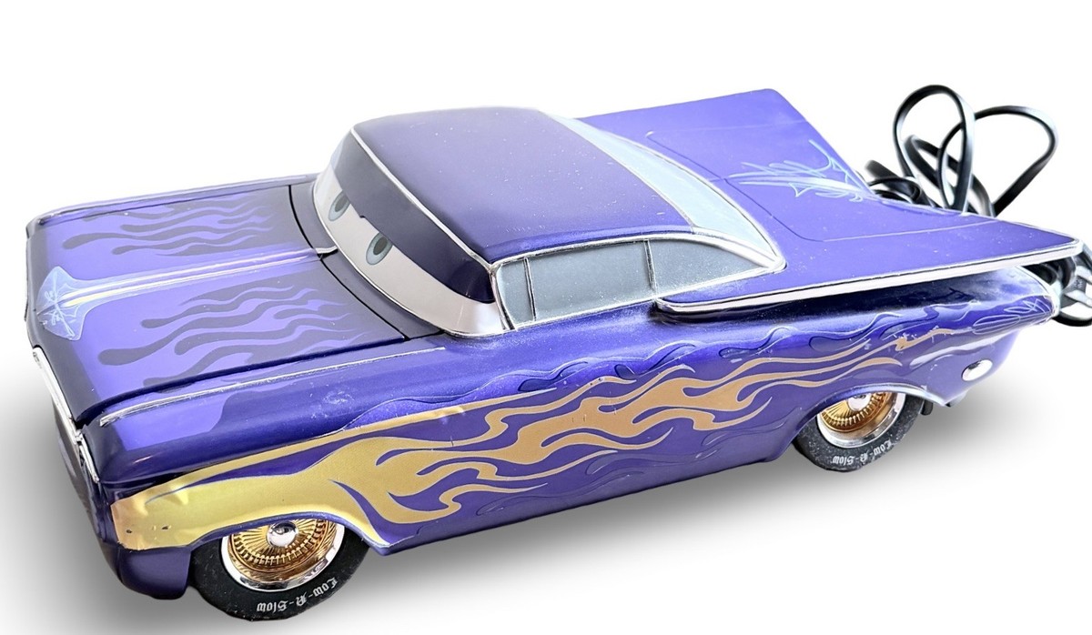 s1654 ディズニー・ピクサー Low-N-Slow デラックス・ローライダー Disney Pixar Cars Ramone Lowrider DVD Player Purple C800D - Rare
