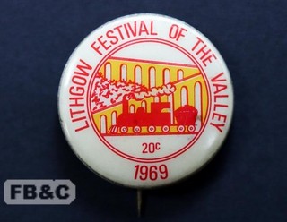 1969 Lithgow Festival Of The Valley Pin Badge