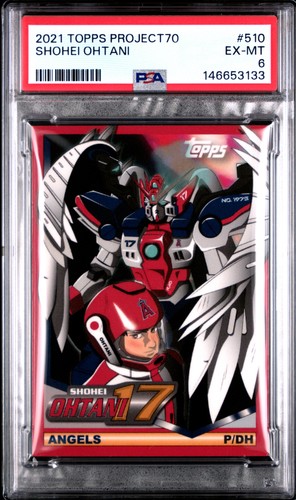 2021 Topps Project70 Shohei Ohtani #510 PSA 6 Angels 1994 Jeff Staple Gundam