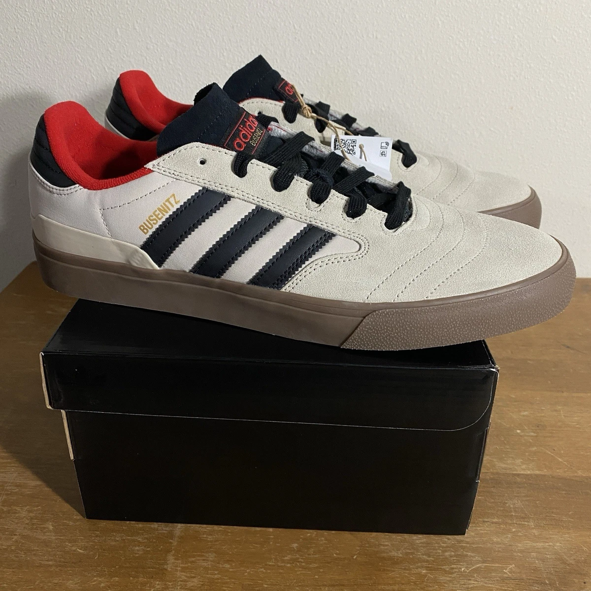 Adidas Busenitz Vulc II Skate Shoes Men\'s Size 6  Red Adidas Busenitz Vulc II – Atlas main image 2