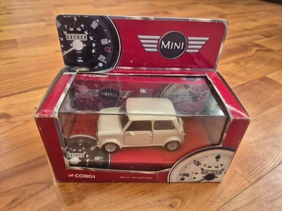 1/43 Corgi Classics Mini Cooper Blanc Voiture Modèle Réduit En Métal CC82207 - Photo 1/4