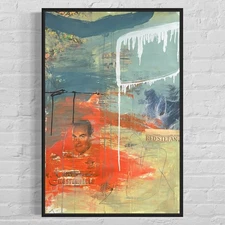 Original Mixed Media Abstract Modern Art Painting 24x36 "Trochiferous" Signed