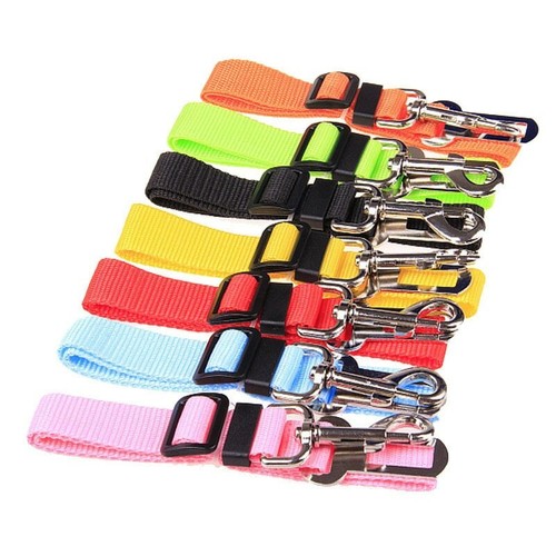 Pet Dog Cat Car Seat Belt For Accessories Goods Animals Adjustable Harness - Foto 7 di 7