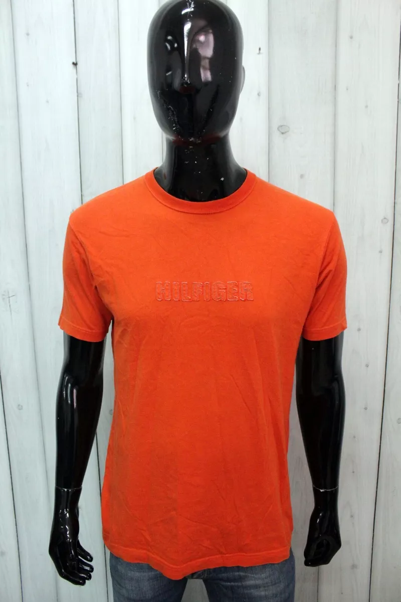 Tommy Hilfiger Man SIZE S Cotton Shirt Summer Jersey Logo Man eBay