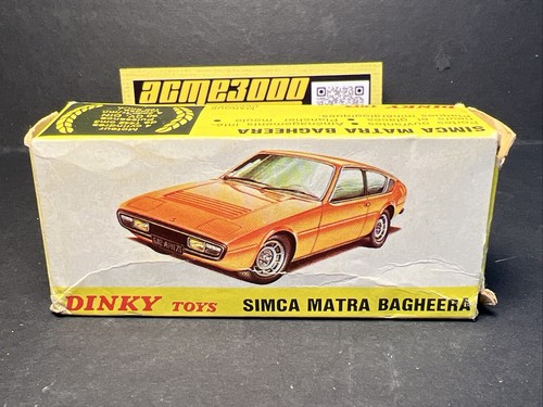 French Dinky Toys 1978 011454 SIMCA MATRA BAGHEERA - Caja original, hecha en España - Imagen 11 de 18