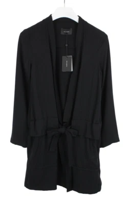 COP COPINE Palmier Blazer Damen EU 40 Langarm Tailliert Dünn Schwarz - Bild 1 von 4