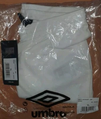 UMBRO Sporthose Kinder weiss - New Club Short white - Jnr - 64506U-größe YL /152