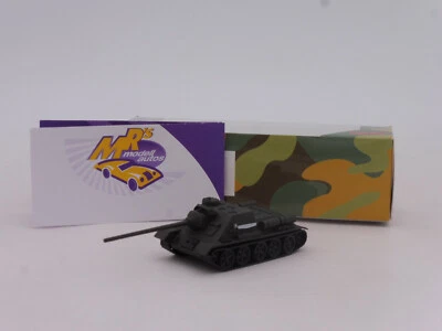 Herpa 746601 # Jagdpanzer SU-100 Sowjetunion 1945 " millitärgrün " 1:87 NEUHEIT - Bild 1 von 3