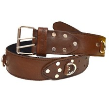 Hammerex Builder's Scaffolder's Brown Leather Tool Belt with lanyard rings