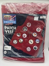 CUB SCOUT UNIFORM PATCH VEST Youth X-LARGE XL nos nip 1996 vtg