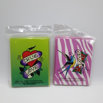 2012 ED HARDY Notecards True Love And Love Hummingbird Lot Of 2