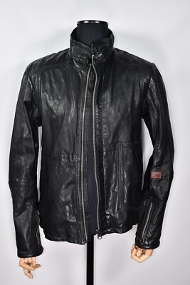 G-Star Raw RCO Brando Black Real Leather Men's Jacket size XL | eBay