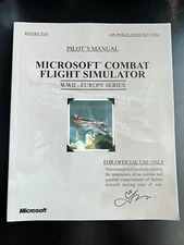 Microsoft Combat Flight Simulator WWII Europe PC Game Instruction Booklet Manual