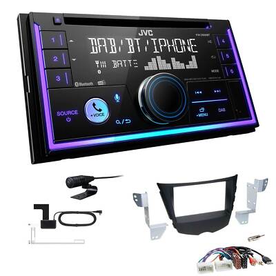JVC 2-DIN MP3 Autoradio Bluetooth DAB+ für Hyundai Veloster ab 2011