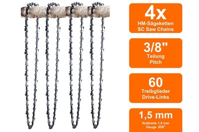 Sägenspezi Carving 25 Cm Blade Set With 1 Chain 1/4 Inch 60TG