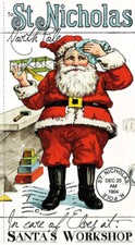 Christmas Nicholas Santa Fabric J Wecker Frisch Cotton Riley Blake 24"X44" Panel