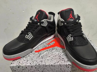 Men's US Retro ''Bred Reimagined'' jordan4 Mid Top Sneakers Sports Shoes,No box
