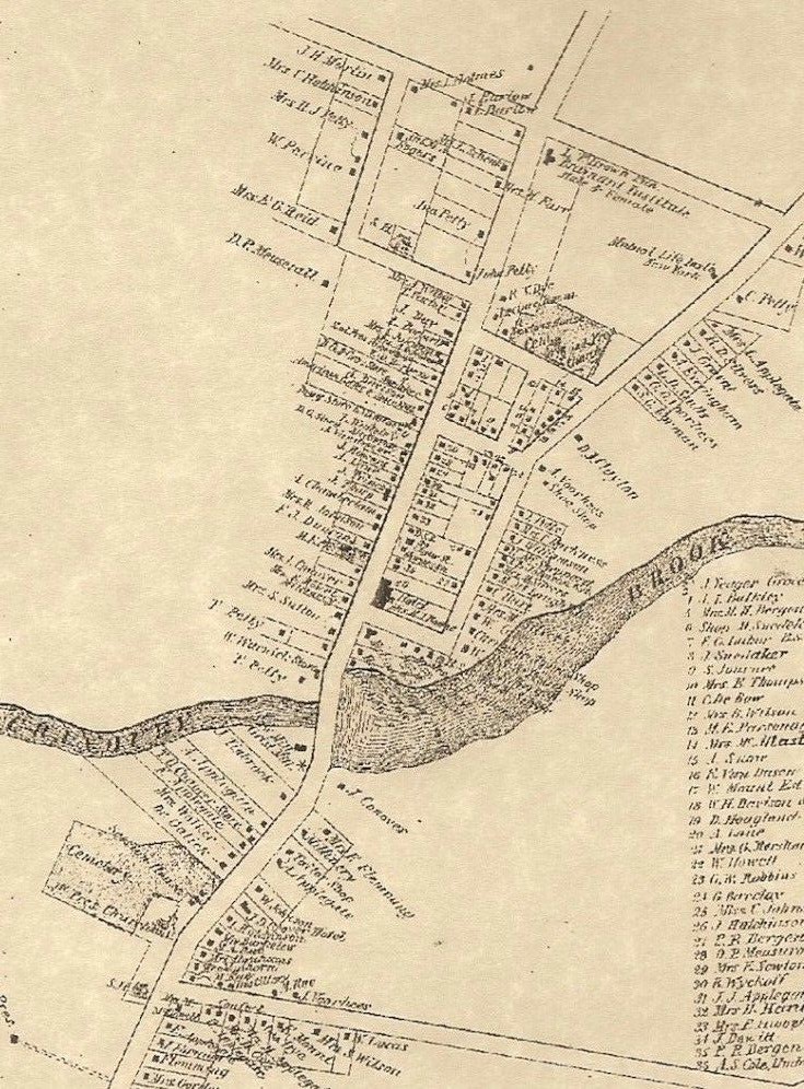 Cranbury Plainsboro Princeton Meadows NJ 1876 Maps with Homeowners