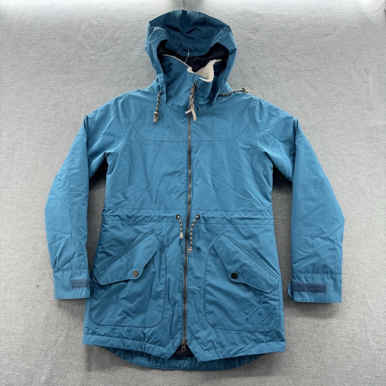 burton dry ride hooded winter ski parka jacket