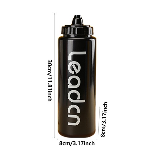 Sports Water Bottle 33oz Reusable Leakproof, Gym Cold Water Bottle Easy Open - Picture 3 of 17