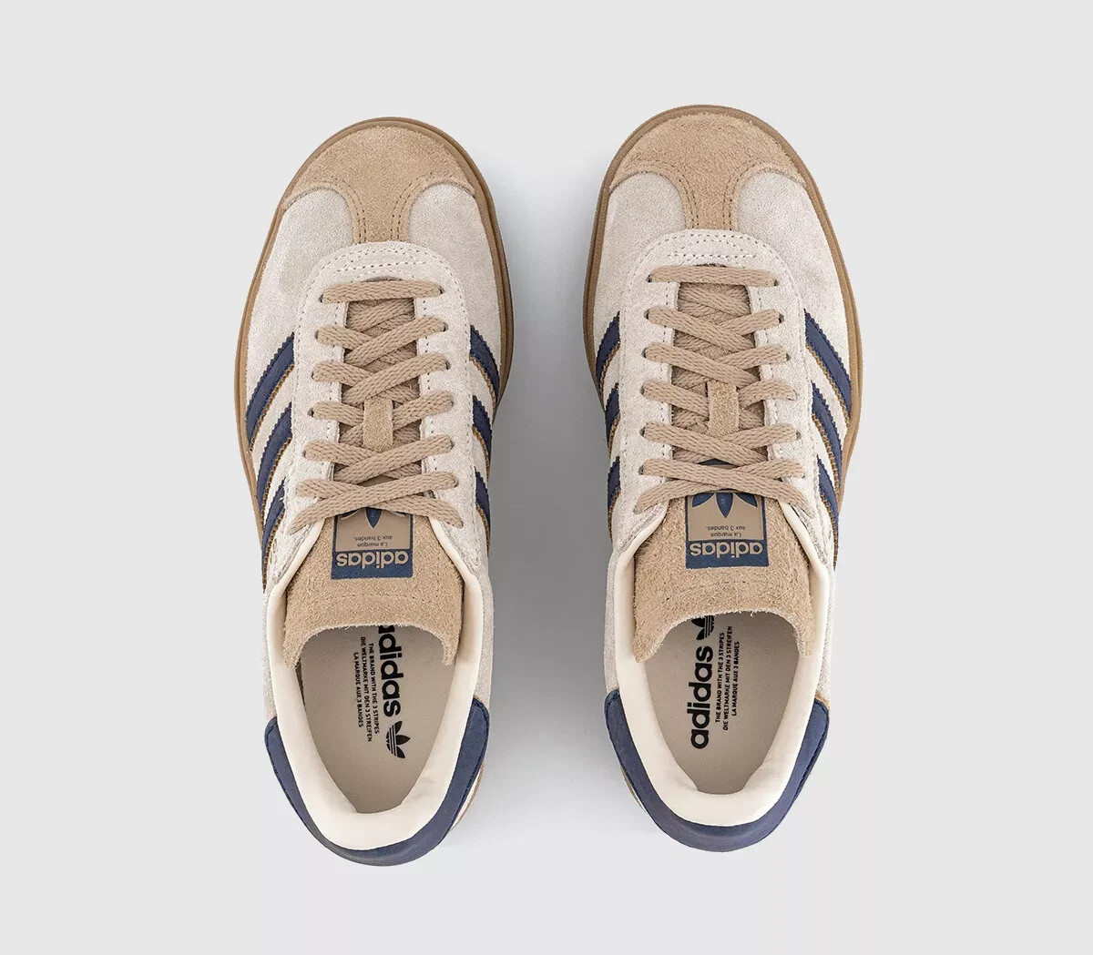 ★adidas★ Gazelle Bold Cream White Navy adidas Gazelle Bold Shoes - White | Free Shipping with