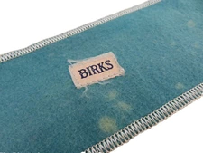 Long BIRKS Silver Anti Tarnish SERVING PIECE Slip Storage Pouch Bag 12" x 2 3/8"