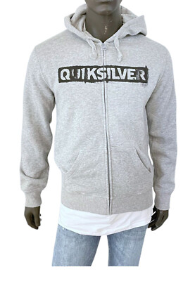 QUICKSILVER ZIP HOODY RIB LOGO