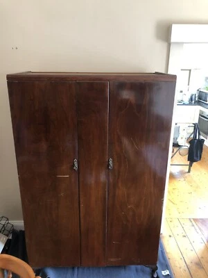 Antique Wardrobe With Working Locks And Mirror Wardrobes
