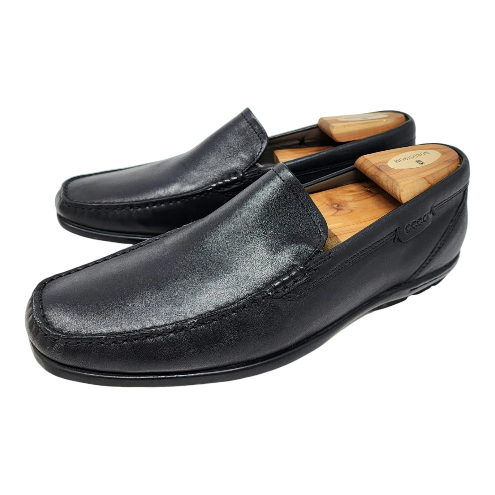 ECCO nero taglia 8 5 mocassini scarpa mocassino slip on taglia EUR 42