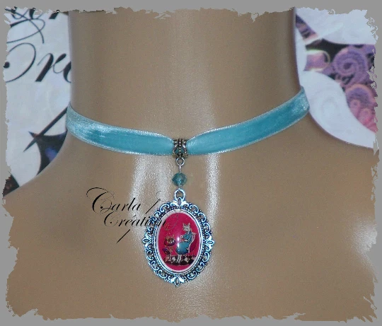 Collier ras du cou velours Extension réglable Noir Vintage dentelle
