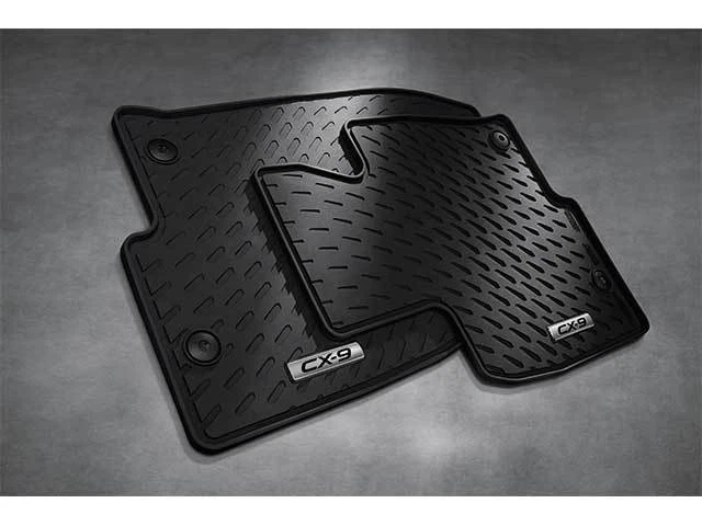 2016 2023 Mazda CX 9 Front All Weather Rubber Floor Mats set of 2