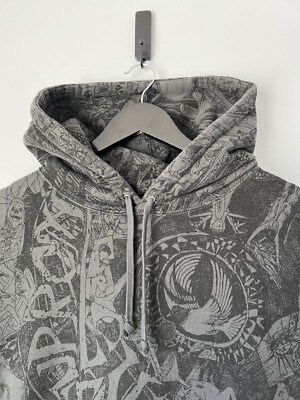 Supreme Liberty Hooded Sweatshirt - Size XL - Washed Black Supreme Liberty Hooded Sweatshirt - Size XL - Washed Black