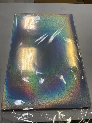 Holographic Stars PET Film w/self adhesive 12x18 sheets (250 ct box)