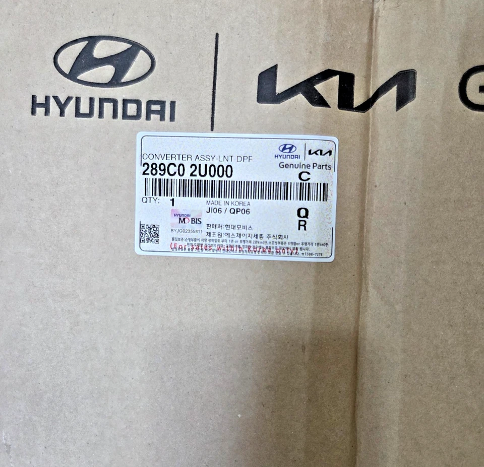 Conjunto convertidor catalítico 289C02U000 Kona Tuscon original OEM Hyundai Kia LNT DPF Foto 4 de 4