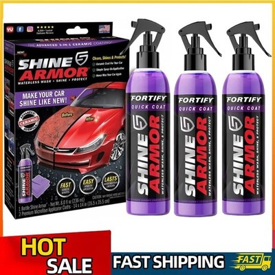 1~3x  Ceramic Coating Fortify Quick Coat Car Wax Polish Spray 236ml