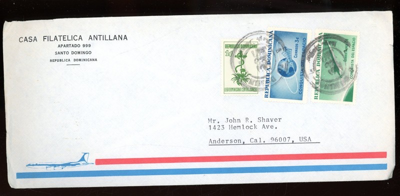 stamps-cover-Dominican Republic-Casa Filatelica Antillana-1971-