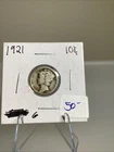 1921 Mercury Dime Good