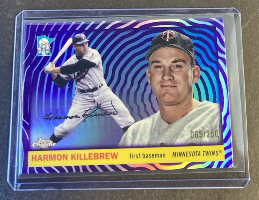 2025 Topps Chrome Platinum Harmon Killebrew Purple Vibrations Refractor/250 #432