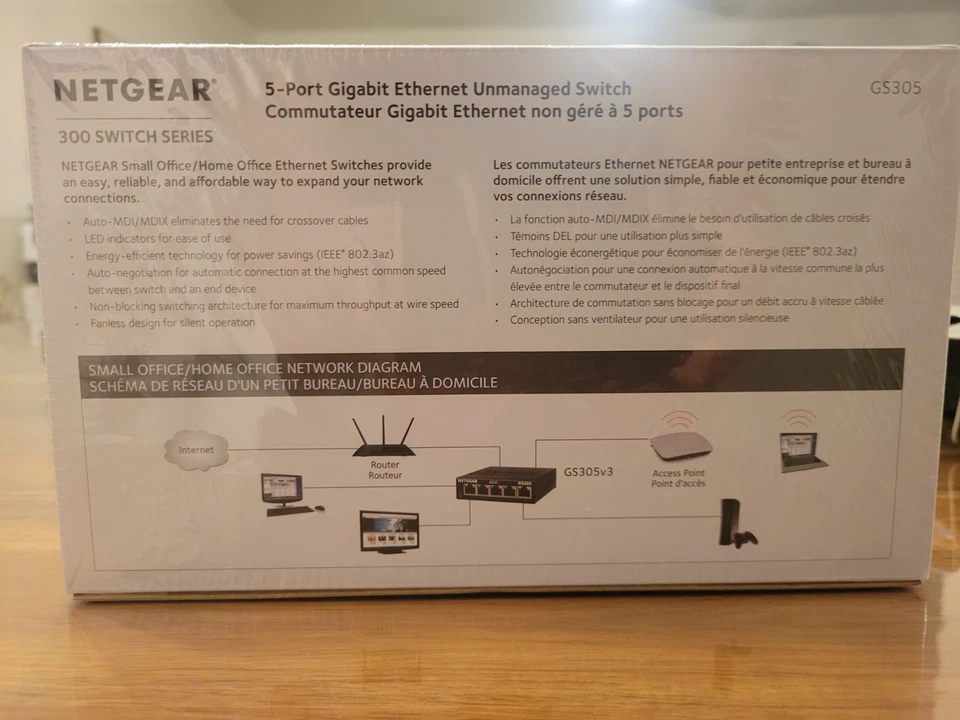 NETGEAR GS305 5-port Gigabit Ethernet Unmanaged Switch (GS305) - Image 2 of 4