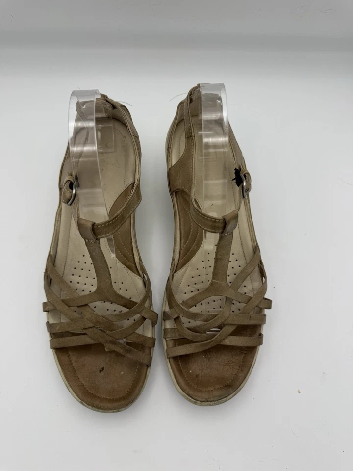 ECCO Sandals Womens 9.5 10 EU 41 Comfort Cushioned Ankle Strappy Wedge 1410e - Image 3 of 4