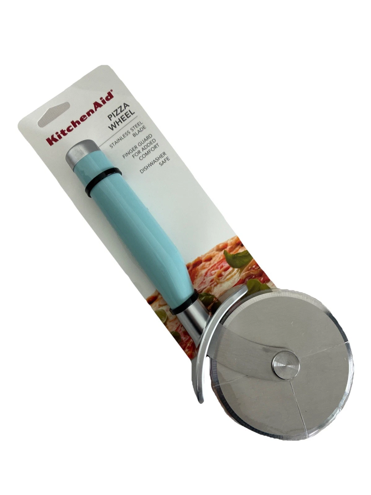 New KitchenAid Ice Blue Mineral Water Aqua Pizza Cutter Wheel HMIA