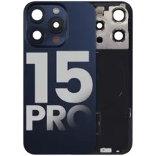 Back Glass w/ MagSafe Magnet  NFC  Flashlight Flex For iPhone 15 Pro Used OEM