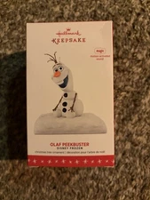 2016 Hallmark Keepsake Disney Frozen Olaf Peekbuster Motion-Activated Ornament